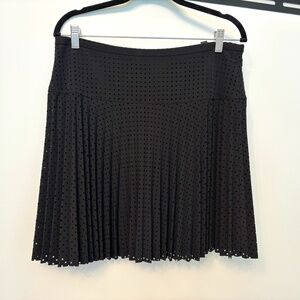 J. Crew Laser Cut Mini Skirt, Black, Size 10